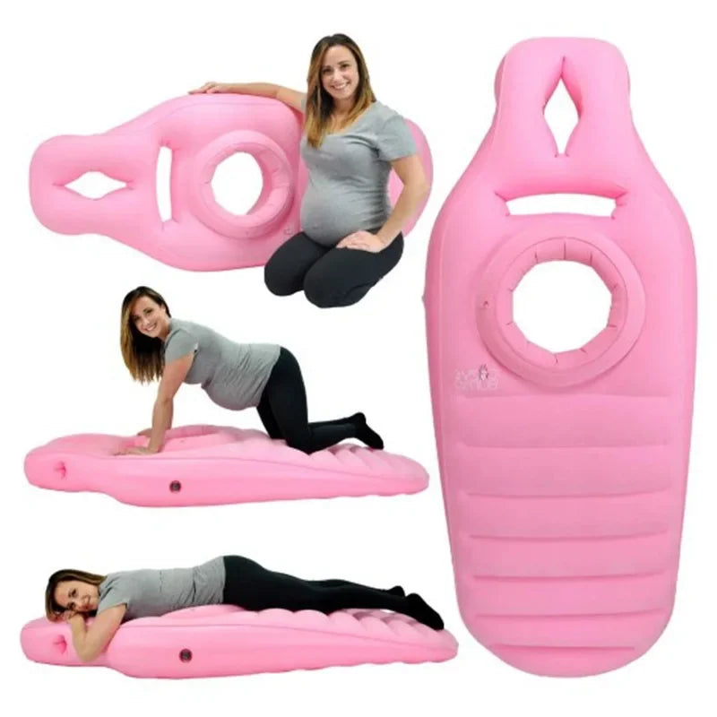 Travesseiro inflável para gravidas, tapete de yoga para mulheres grávidas, colchão inflável para gravidez, cama de corpo, travesseiro para dormir